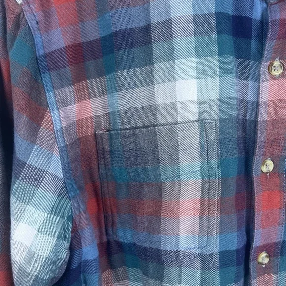 Carbon 2 Cobalt Men's Large Multicolor Double Pocket Long Sleeve Button-Up - Picture 3 of 5